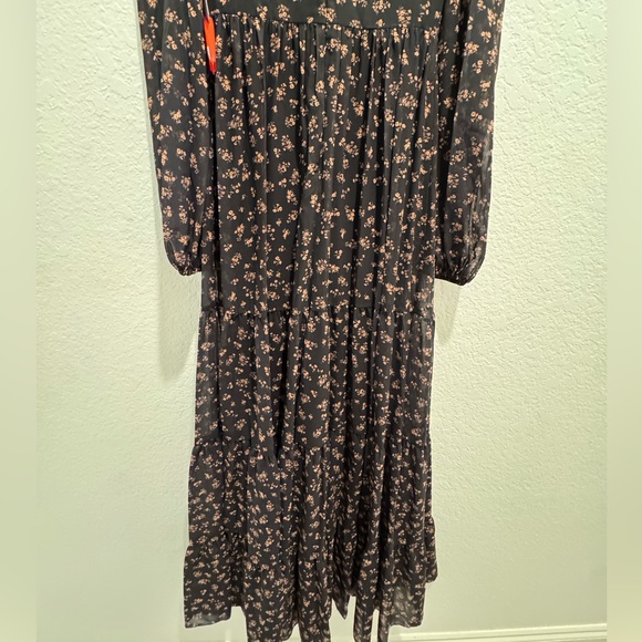 NWT Mac Duggal Sz 0 Black Floral Maxi Gown 55431 - Picture 10 of 12